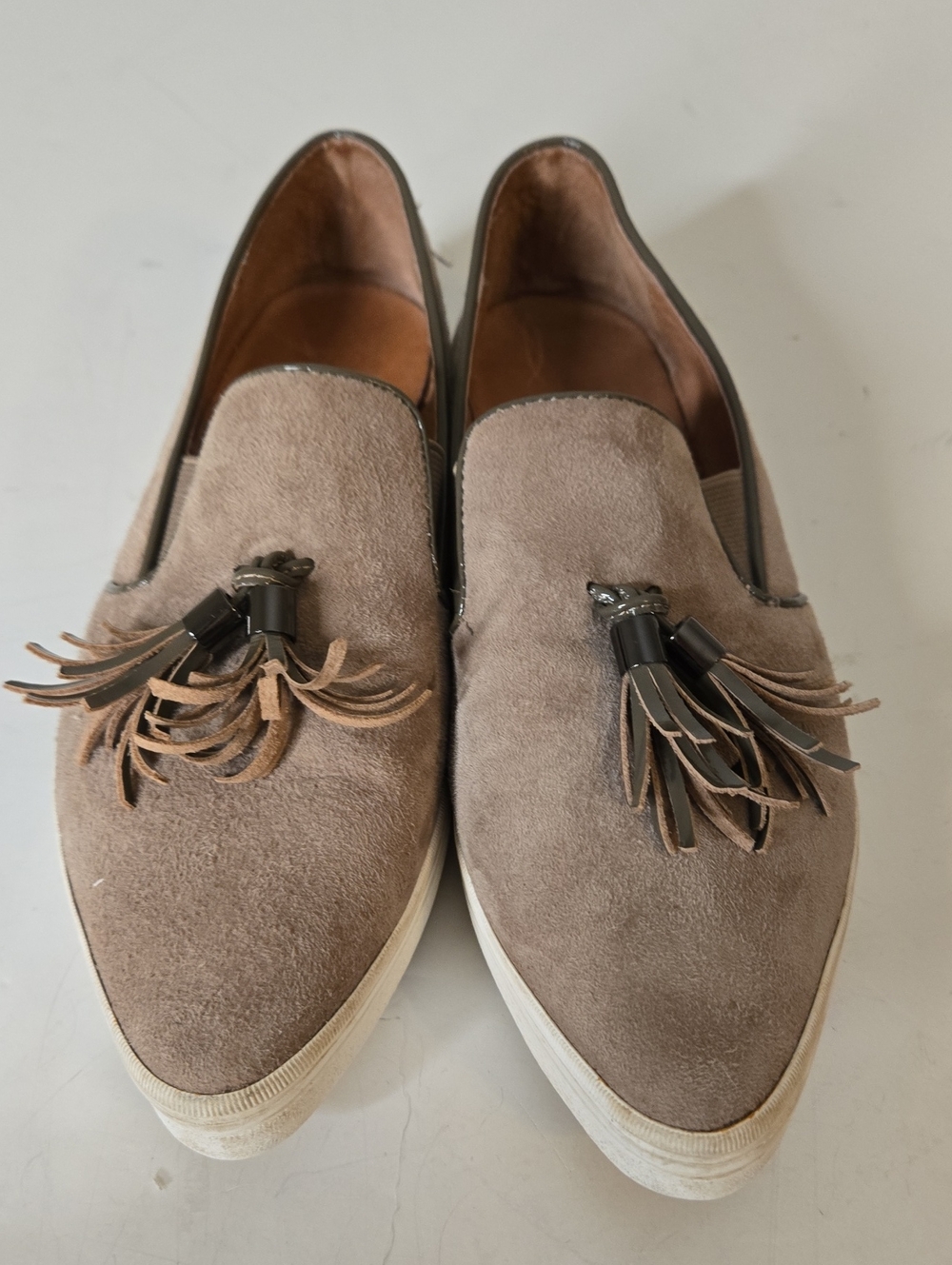 Anthropologie ALL BLACK Shoes Flats with Tassels EU36 US 6